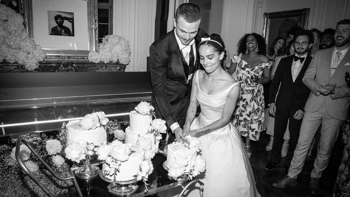 zoe kravitz wedding dress Zoe Kravitz gets married #fashion #womensfashion #bridal #blackgirlmagic #blackgirlsrock