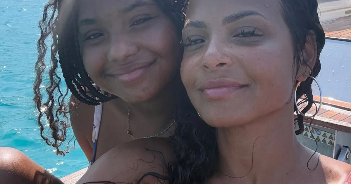 Getaway Goals: Christina Milian And Her Daughter Violet Twin In Saint-Tropez During Family Vacation