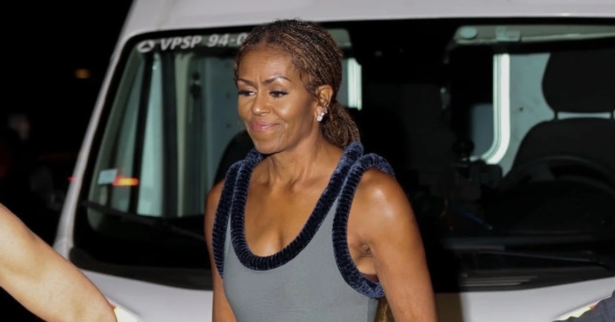 Michelle Obama Looks Effortlessly Chic In This Diotima Dress She Wore To Celine Dion’s Paris Show