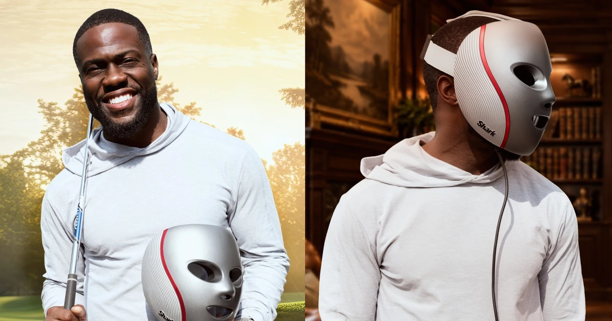 For The Fellas: Kevin Hart Partners With Shark Beauty To Launch Limited-Edition LED Face Mask