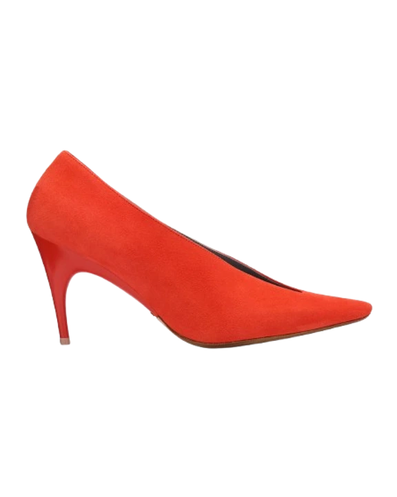 90mm Duchesse Suede Pumps