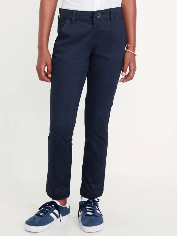 Image number 2 showing, Skinny School Uniform Pants for Girls Image number 3 showing, Skinny School Uniform Pants for Girls Image number 4 showing, Skinny School Uniform Pants for Girls Skinny School Uniform Pants for Girls
