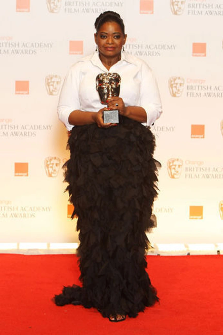 octavia spencer dress designer Octavia Spencer and Tadashi Shoji, Red Carpet BFFs Manolo for the Big Girl