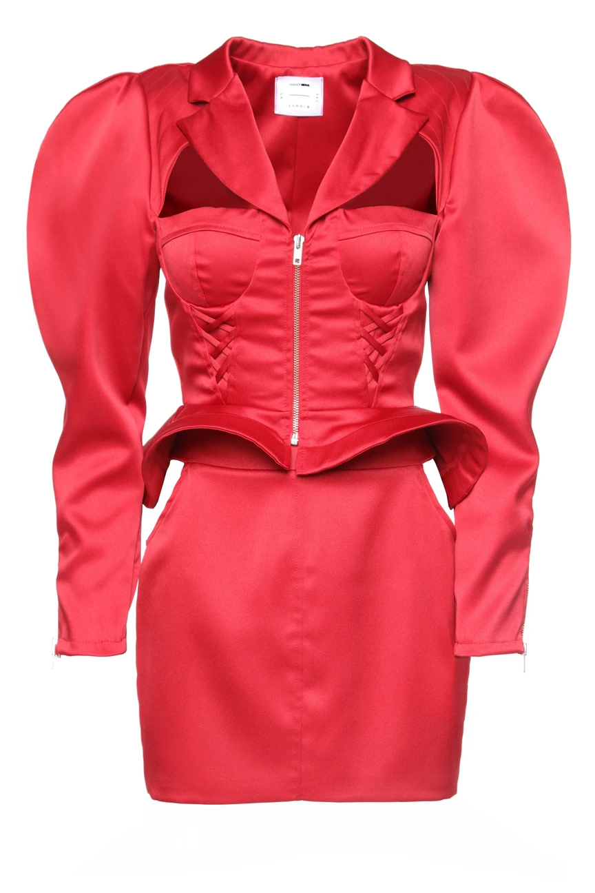 cardi b red dress fashion nova Nova Collection Cardi B Red Dress Fashion Nova See Why The Fashion Nova X Cardi  B
