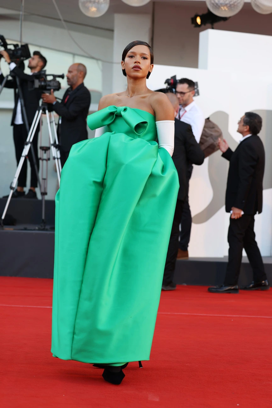 taylor russell green dress Essence Style Star: 2022 discount boutique clothing