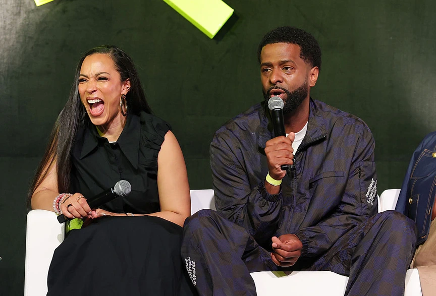 Angela Rye and Bakari Sellers