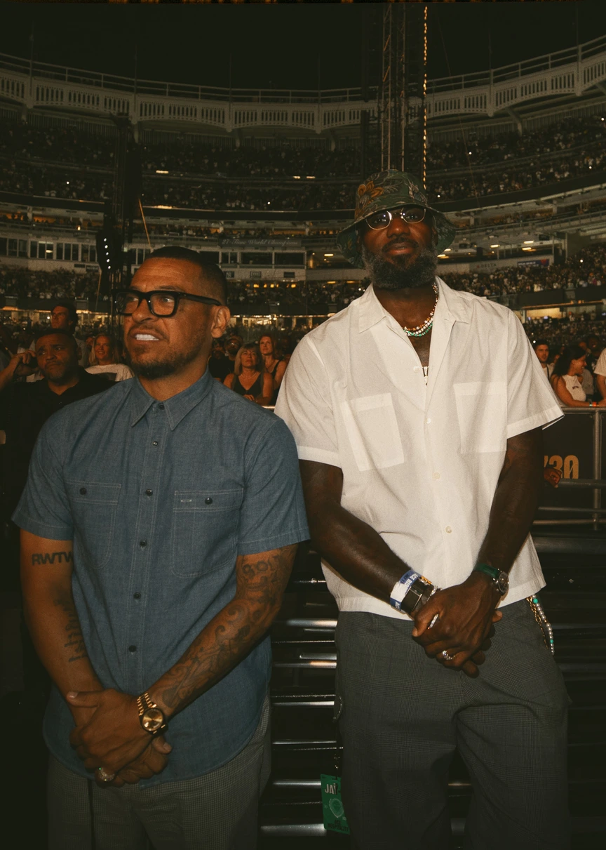 Paul Rivera and LeBron James