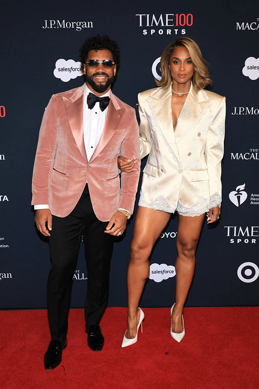 Russell Wilson and Ciara attend the TIME100 Sports Gala