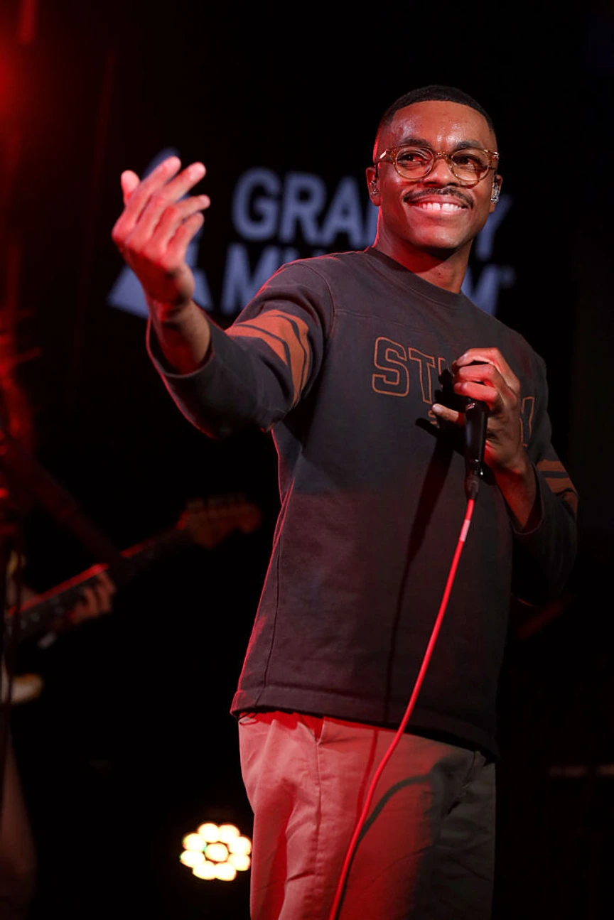 Vince Staples performs at the Grammy Museum.