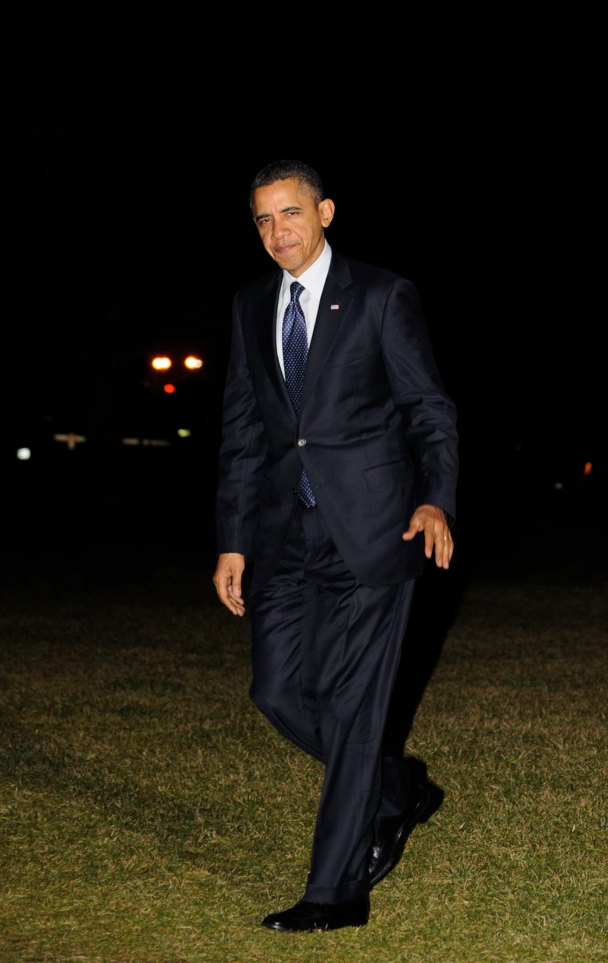 President Obama Arrives At White House