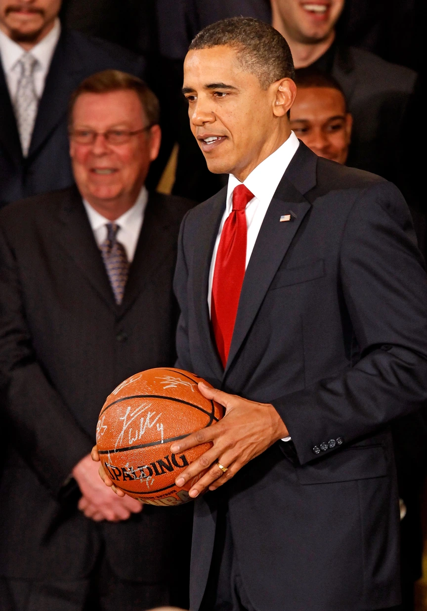 NBA Champions LA Lakers Visit President Obama At White House