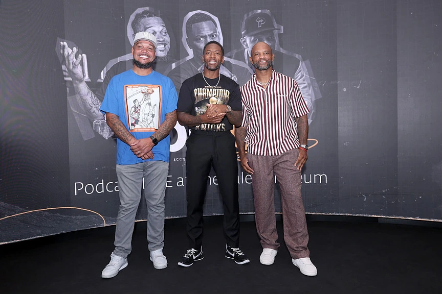 Channing Crowder, Ryan Clark and Fred Taylor attend the 