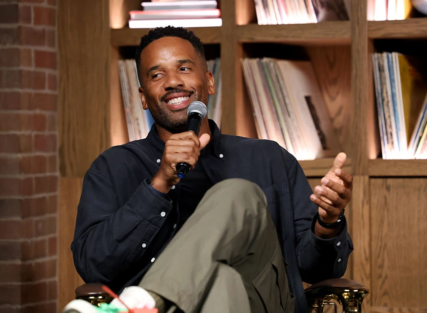 Maverick Carter speaks during the 