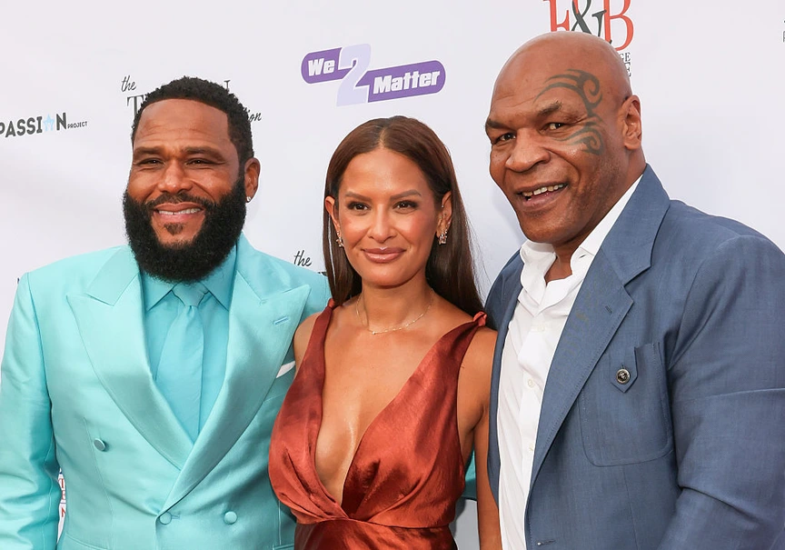 Anthony Anderson, Rocsi Diaz and Mike Tyson attend the 