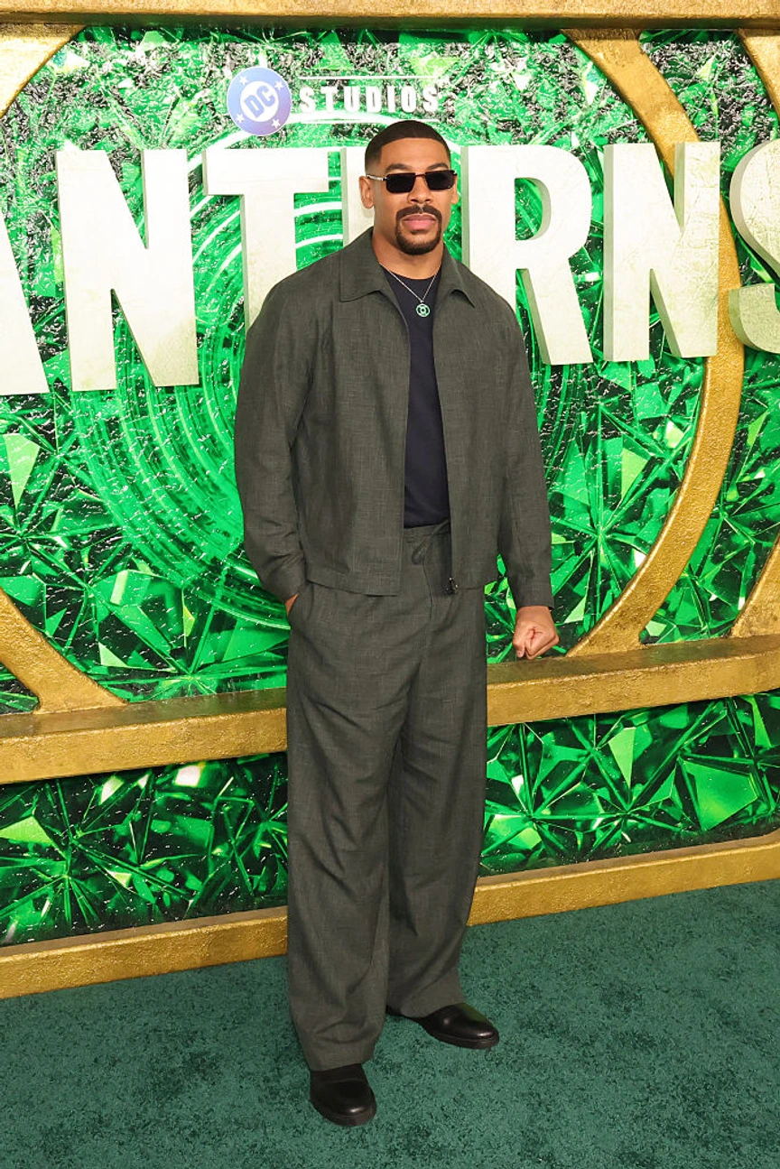 Aaron Pierre attends the L.A. Premiere of 