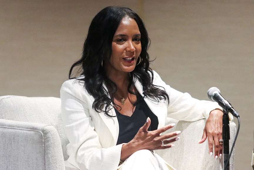 Keisha Lance Bottoms participates in a Fireside Chat during the 2026 NABJ Convention.