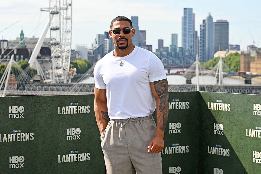 Aaron Pierre at the "Lanterns" Photocall in London.