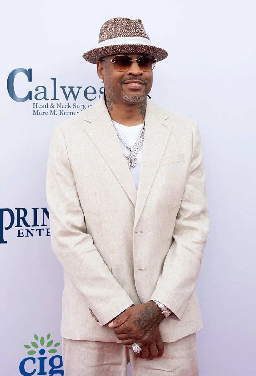 Allen Iverson at the Harold & Carole Pump Foundation 26th Anniversary Celebrity Dinner.