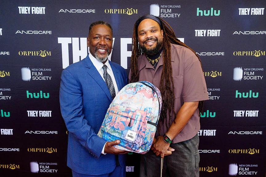Brandan "BMike" Odums and Wendell Pierce.