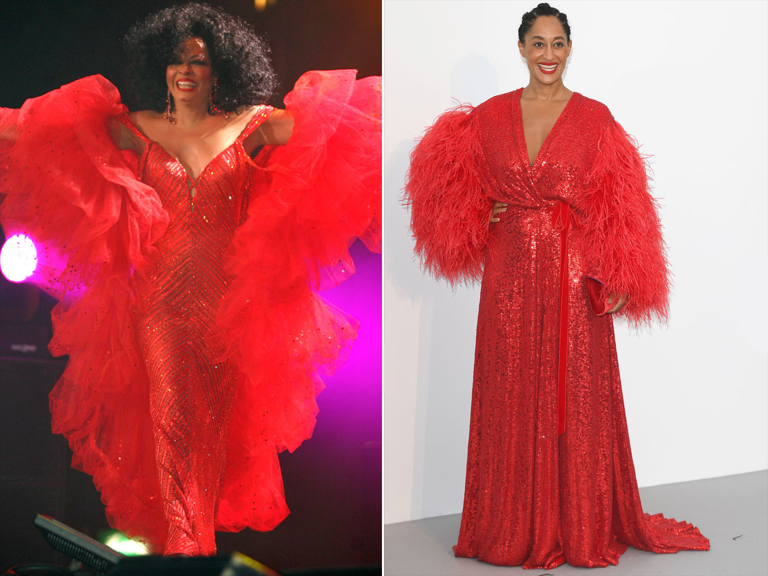ross red dress Tracee Ellis Ross Is Radiant in Carolina Herrera at the Oscars