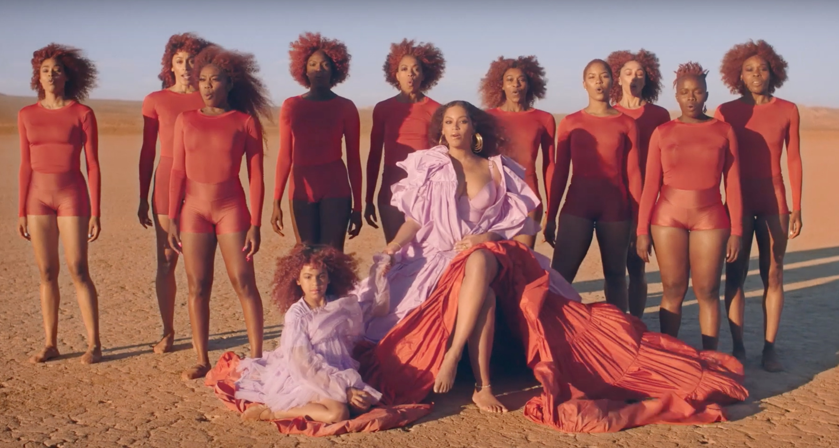 beyonce spirit blue dress Beyoncé Unveils Stunning Landscapes, Soulful Choreo — And Ivy — In ' Spirit' Music Video Height:150cm GALA Beautiful Fairytale Black Princess