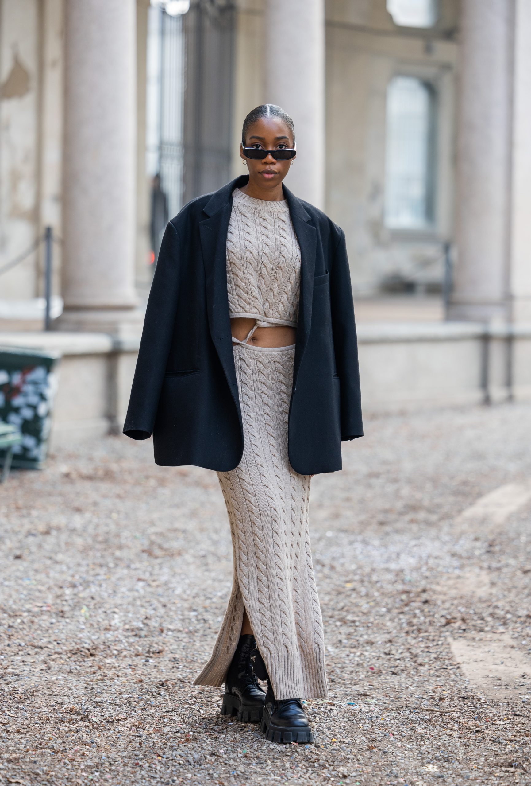 knit dress fashion Aboser Womens Winter Ribbed Knit Dresses Long Sleeve Mock Neck Pullover  Sweaters Fashion Fall Dress Loose Lantern Sleeve Midi Dresses