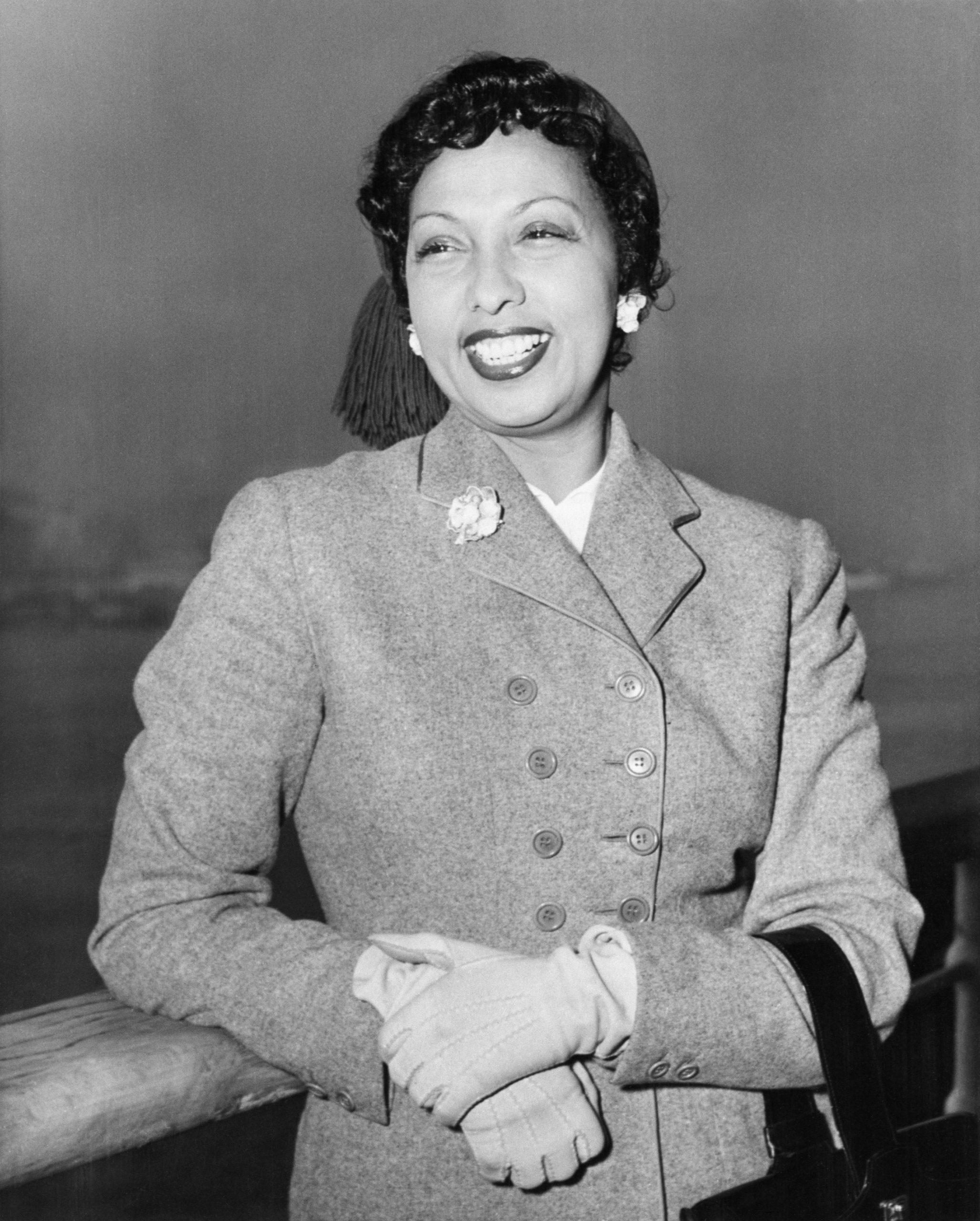 Josephine Baker Waist Up, Smiling