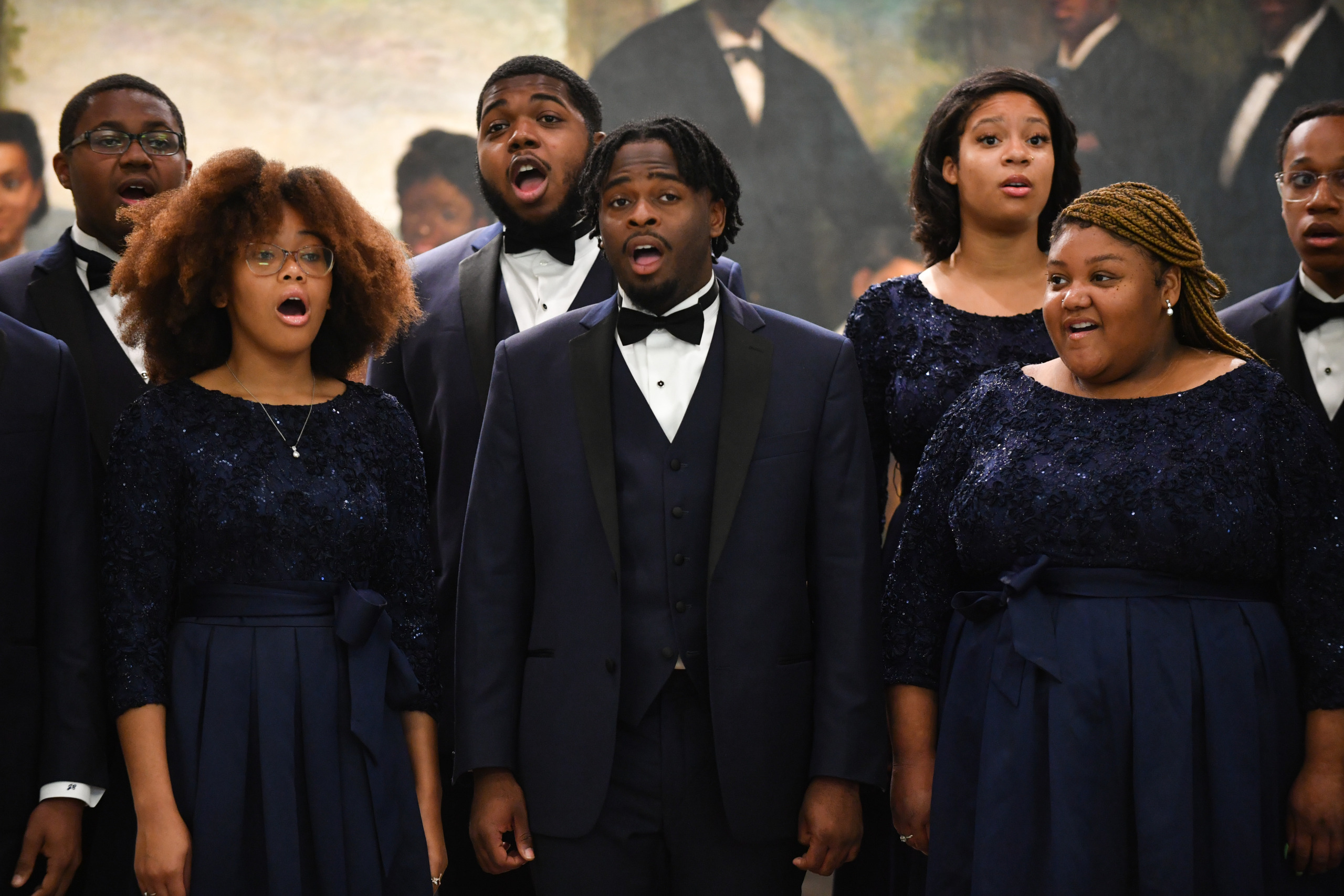 The legendary Fisk Jubilee Singers of Fisk University! (Photo by Jason Davis/Getty Images for Marushka Media )