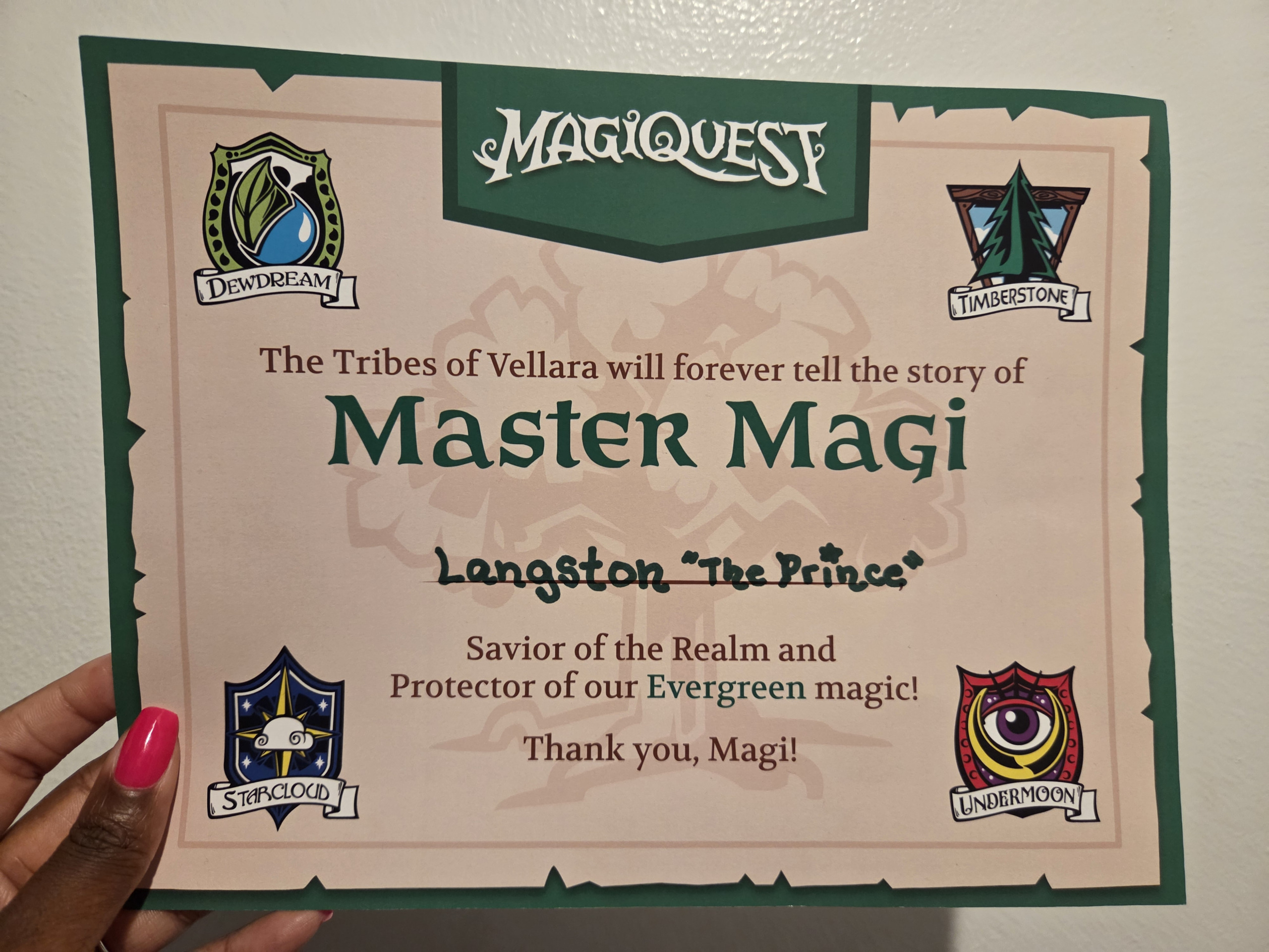 Bragging rights at GWL. [Photo credit: Bridgette Bartlett Royall]