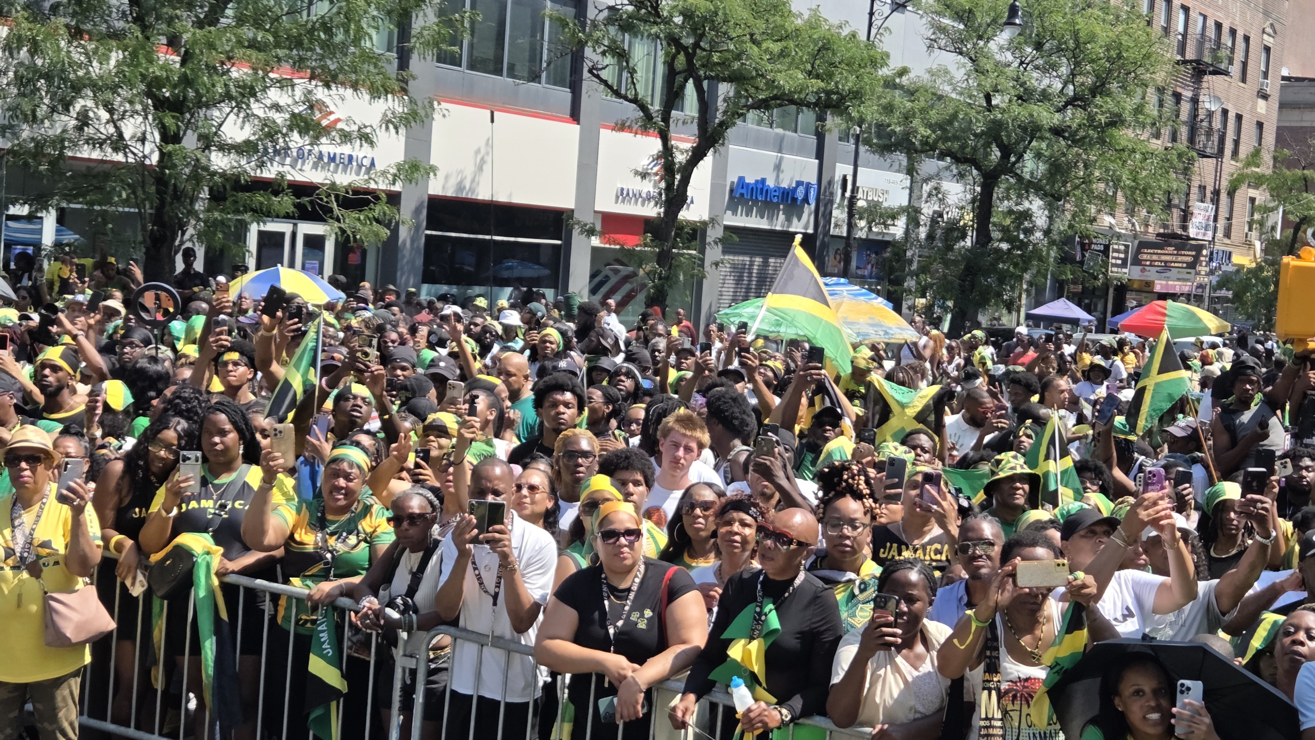 The streets were packed to celebrate all things Jamaica. [Photo courtesy of Grace White]