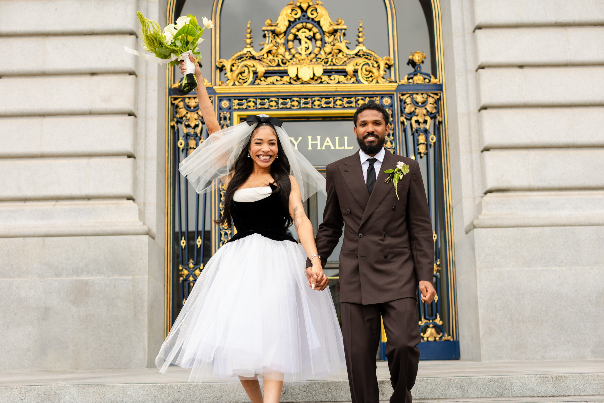 Bridal Bliss: After An Art Gallery Proposal In Mexico City, Jessica And Rodney Said ‘I Do’ At San Francisco City Hall