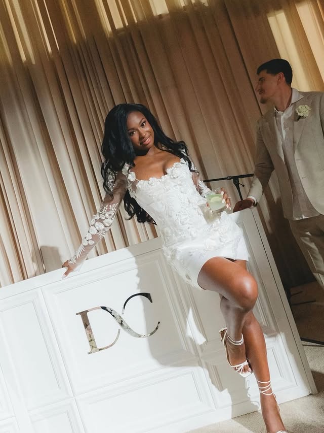 Coco Jones Wore Custom Brandon Blackwood Accessories For Her Wedding 