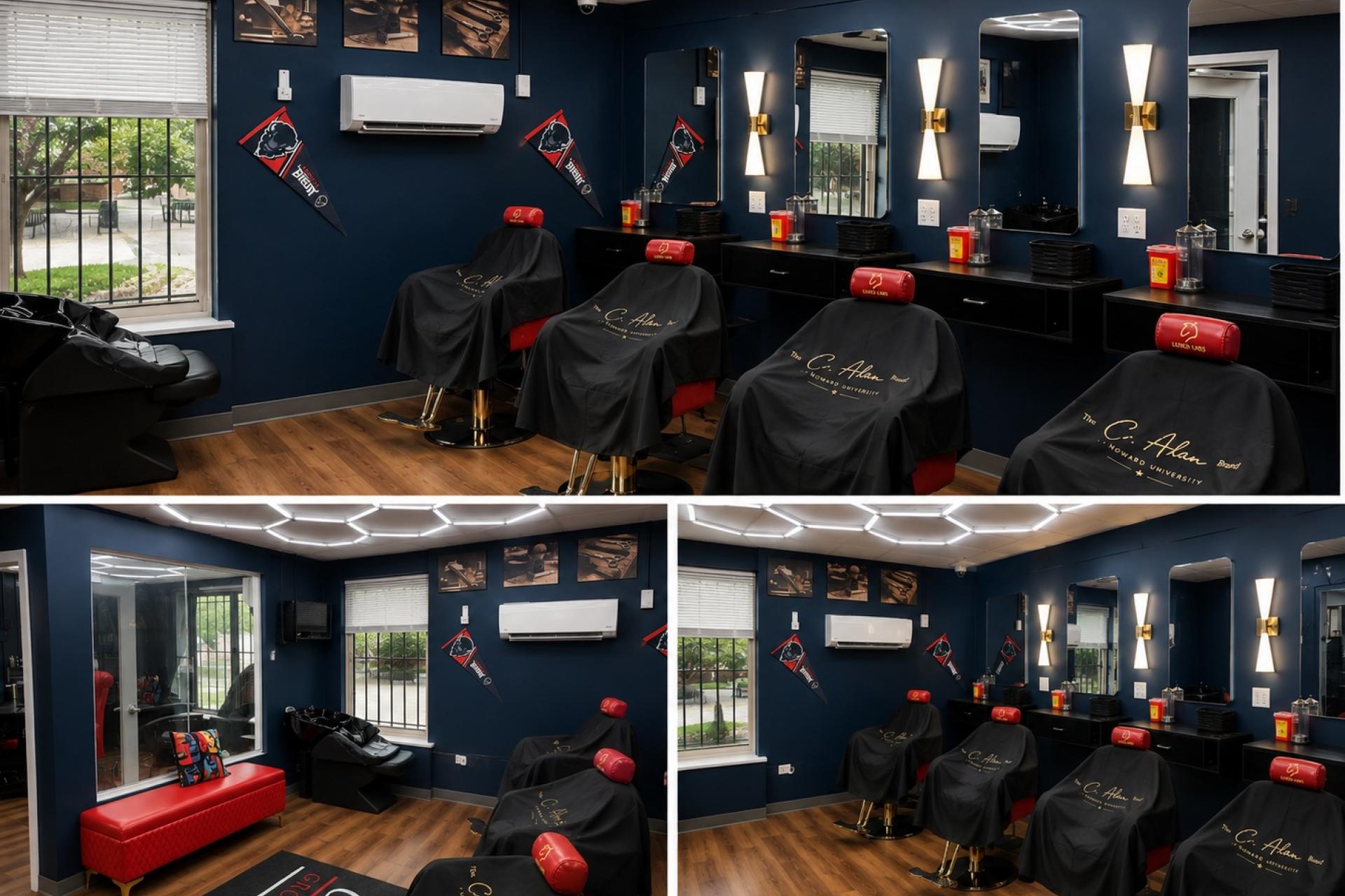 The Drew Hall Grooming Lounge brings barbering, natural hair and nail services to Howard's campus. (Photo credit Jordan Strudwick via The Dig)