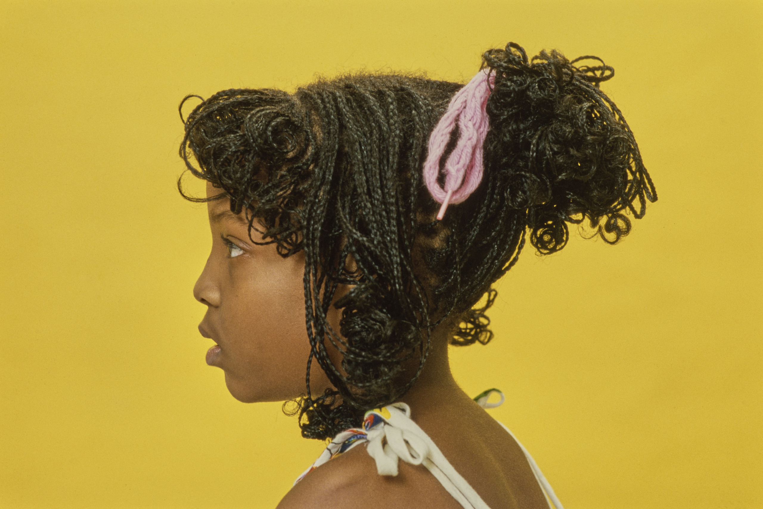 Little Black girl hair goals, circa 1985.  (Photo by Michael Ochs Archives/Getty Images)