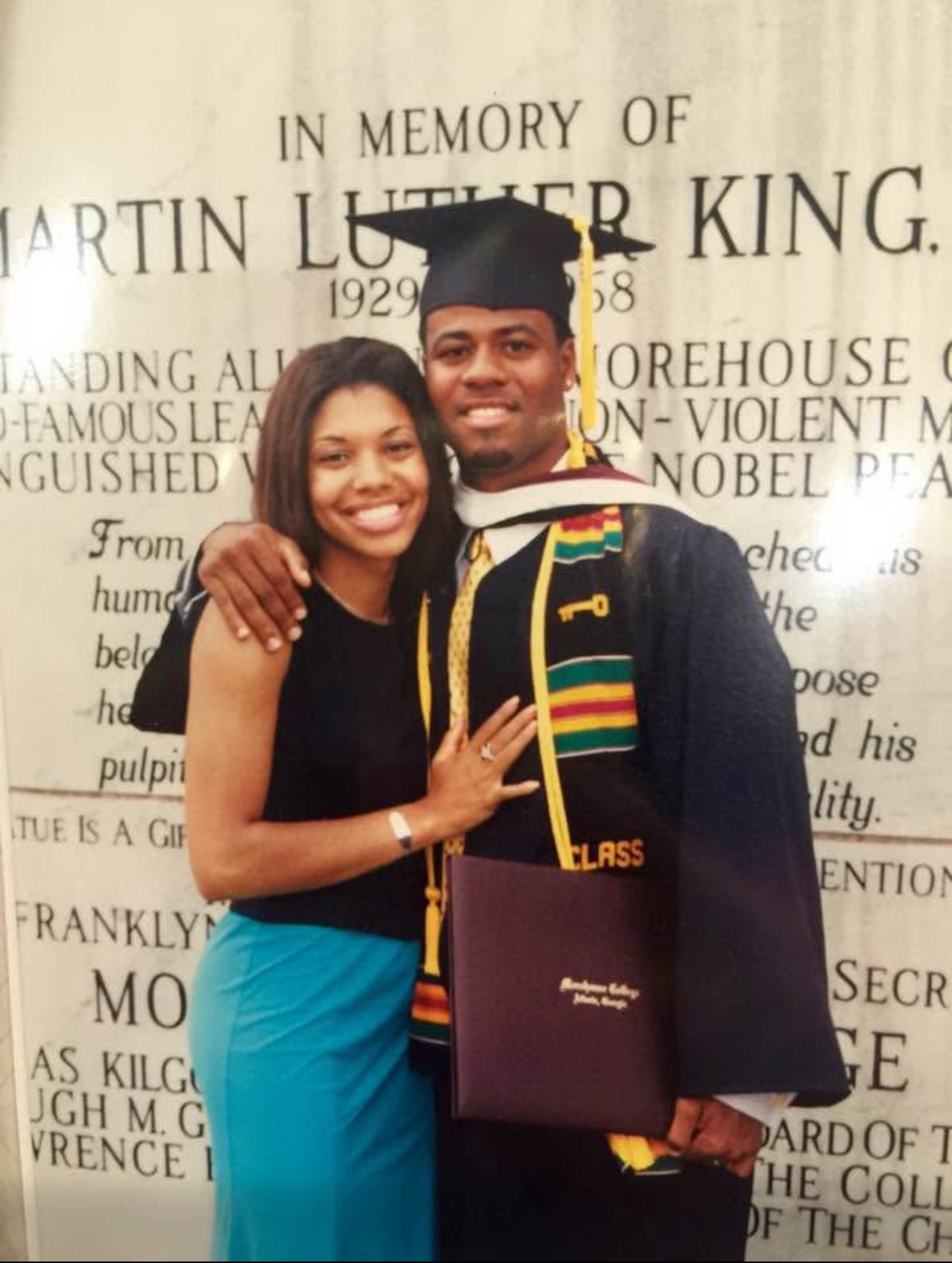 Graduation day for Jacobi and Ashley is right by his side. (Photo courtesy of subjects)