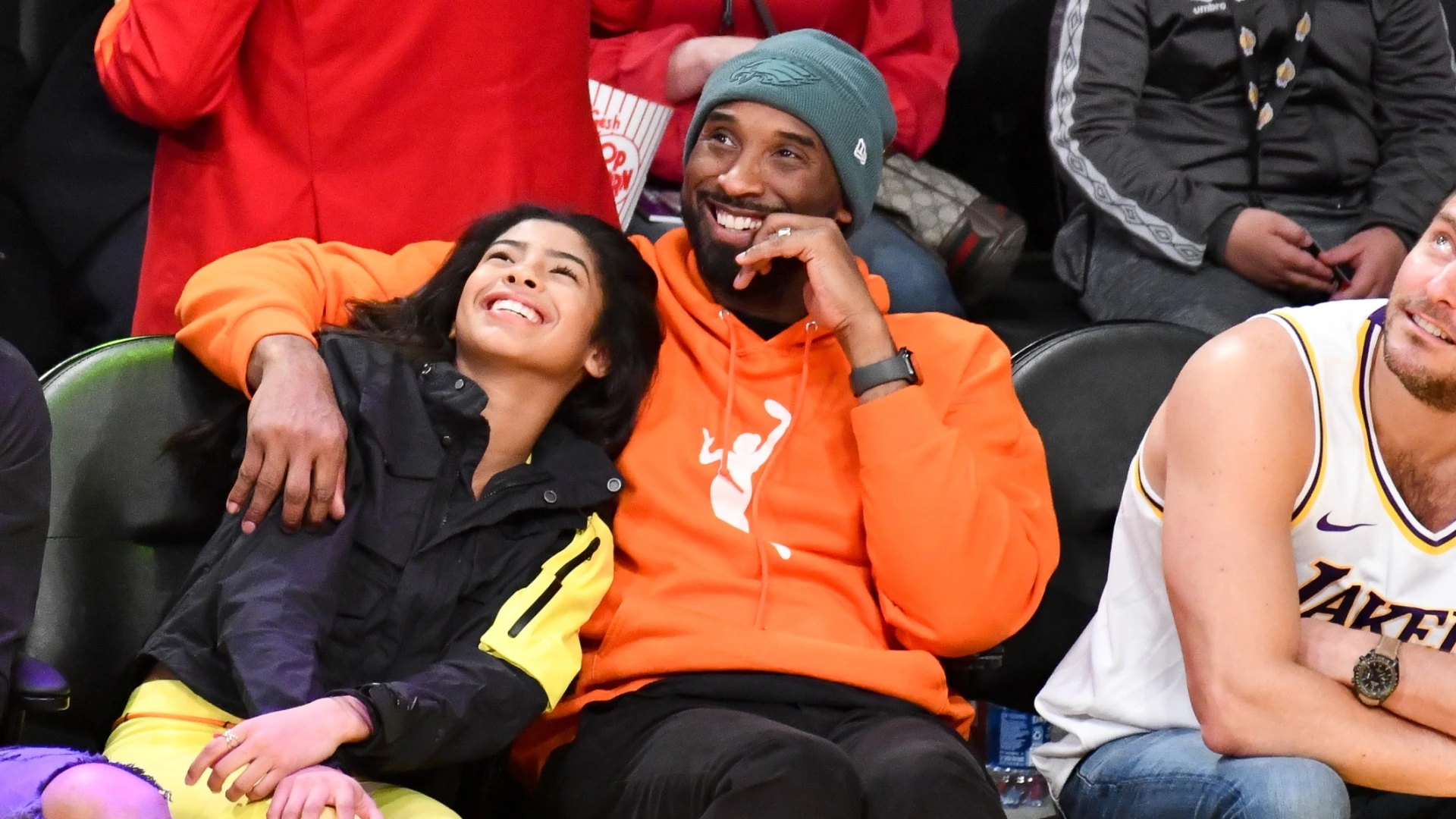 Celebrities At The Los Angeles Lakers Game