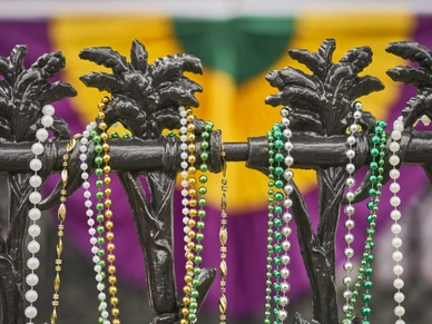 Mardi Gras Beads and Color