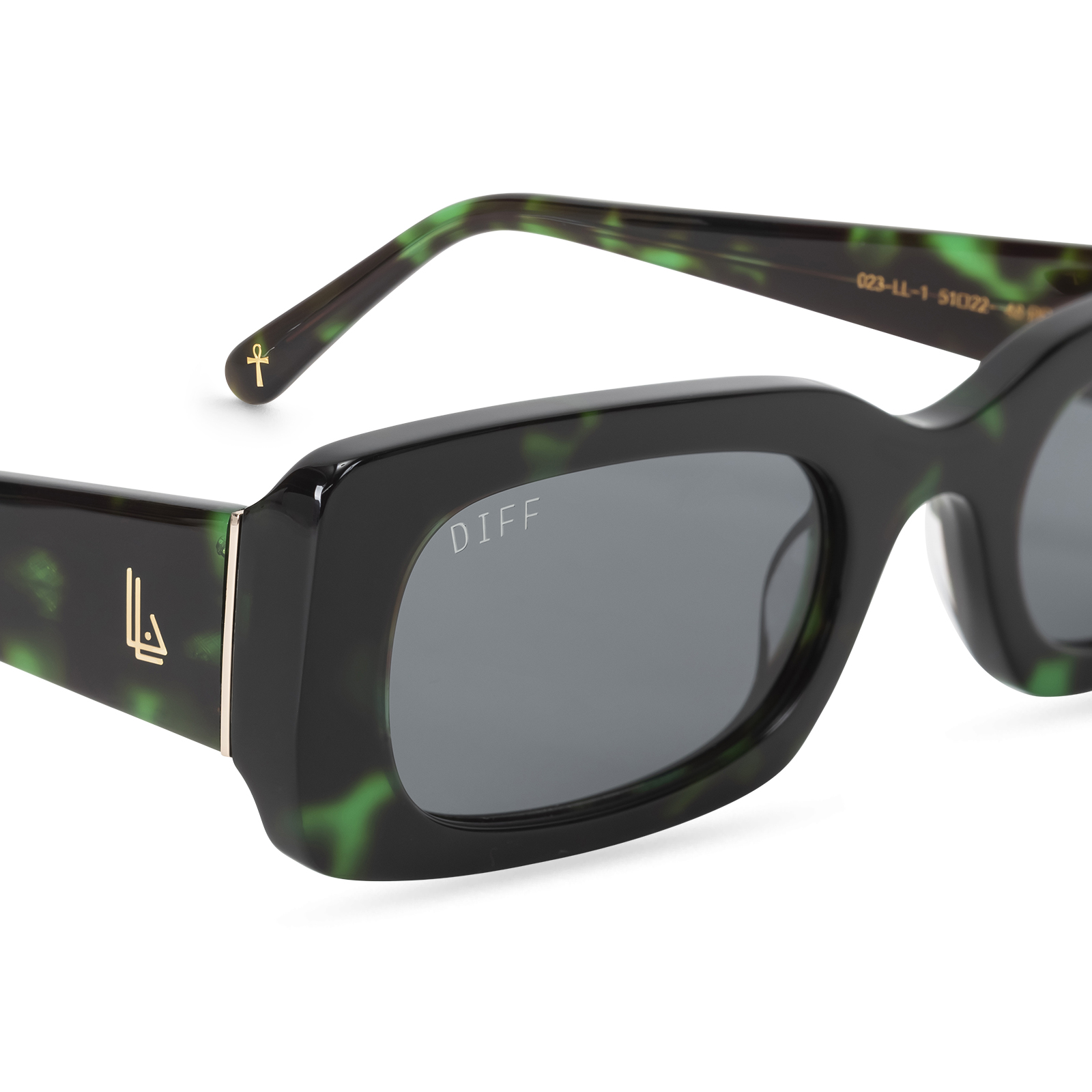 Lauren London x Dif Eyewear limited edition loc-style sunglasses LaurenLondon x DIFF is here. This collab is all about the  main image 3